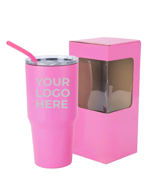 30oz Laser-Engraved Insulated Tumbler – (Large Capacity)