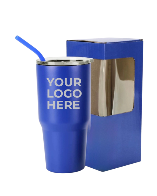 30oz Laser-Engraved Insulated Tumbler – (Large Capacity)